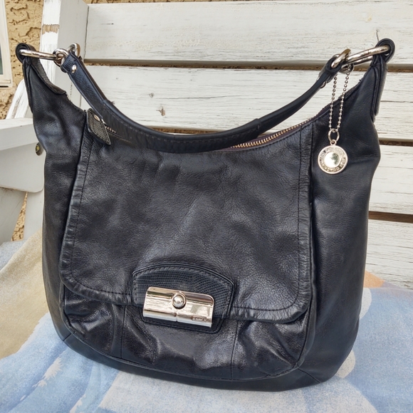 Coach Handbags - Coach Kristin 19293 Black Leather Hobo Bag